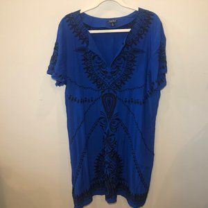 Lucky Brand XL Blue embellished dress